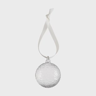 Cooee Design Gry Marble kerstbal Ø5 cm Clear