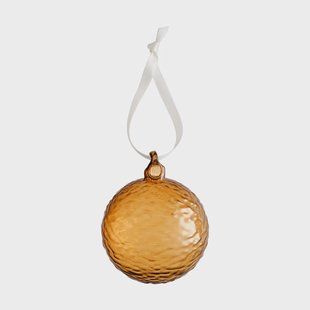 Cooee Design Gry Marble kerstbal Ø8 cm Cognac