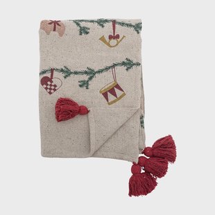 Bloomingville Yule plaid 130x160 cm Natuur
