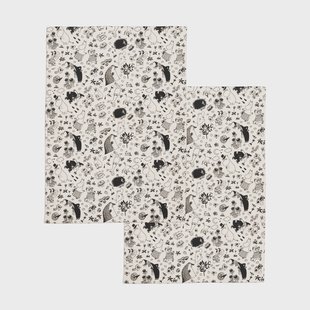 Moomin Arabia Moomin theedoek 50x70 cm 2-pack Off-white