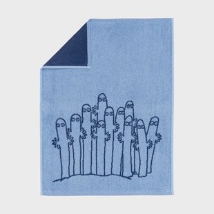 Moomin Arabia Moomin handdoek 50x70 cm Hattifnatten blauw