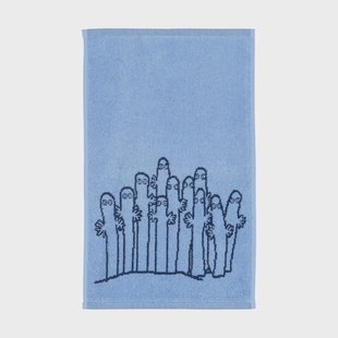 Moomin Arabia Moomin handdoek 30x50 cm Hattifnattarna blauw