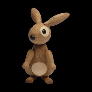 Spring Copenhagen Bonnie konijn decoratie 12,5 cm Eik