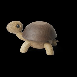 Spring Copenhagen Speedy schildpad decoratie 4 cm Eikenhout-essenhout