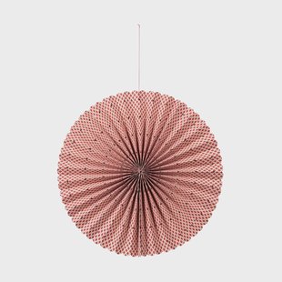 Broste Copenhagen Stella rozet adventster M Ø43 cm Pompeian red-natural