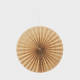 Broste Copenhagen Stella rozet adventster M Ø43 cm Harvest gold-natural