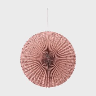 Broste Copenhagen Stella rozet adventster L Ø60 cm Pompeian red-natural
