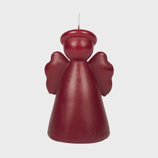 Broste Copenhagen Angel sculpture kaars 14 cm Burgundy