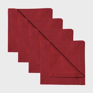 Linum Robert servet 4-pack Rood