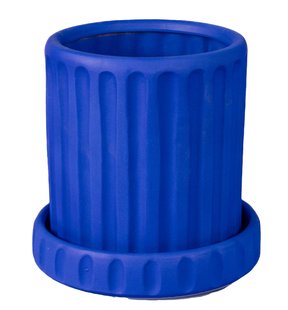 Seletti Magna Graecia Dorico Bloempot Kobaltblauw