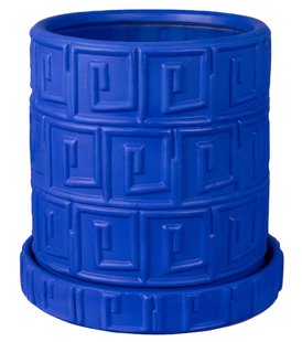 Seletti Magna Graecia Greca Bloempot Kobaltblauw