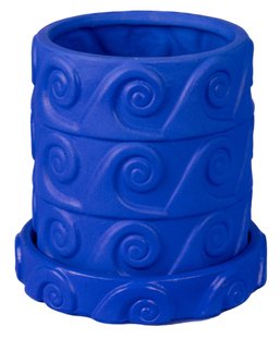 Seletti Magna Graecia Onda Bloempot Kobaltblauw