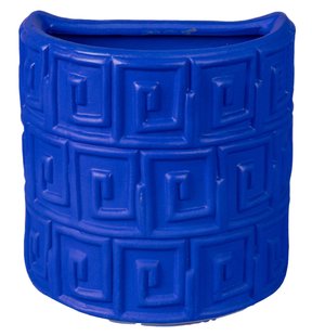 Seletti Magna Graecia Bloempot Wand Greche Kobaltblauw