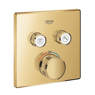 GROHE Grohtherm Smartcontrol Mengkraan - afdekset - thermostaat - met omstel - cool sunrise 29124gl0