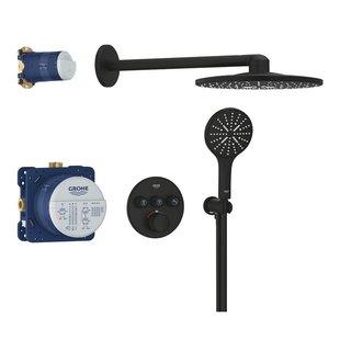 Grohe Grohtherm smartcontrol Perfect showerset compleet phantom black 34863kf0
