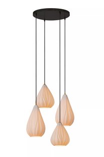 Lucide Bina - hanglamp 3L - Ø 40 x 155 cm - wit