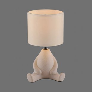 JUST LIGHT. GmbH JUST LIGHT. Ted tafellamp, keramiek, zittend, zandbeige