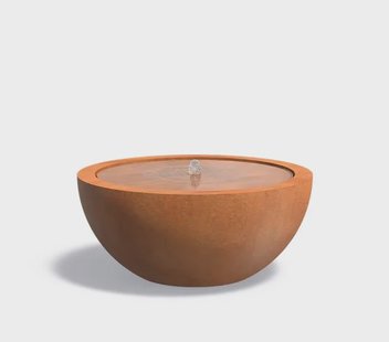 Watertafel BAYOU cortenstaal 120x53cm.