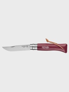 Opinel - zakmes no. 8 - Tradition Colorama - burgundy