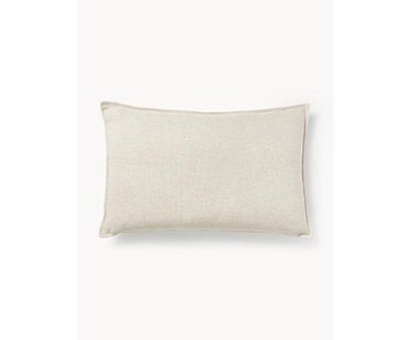 Groot bankkussen Lennon van linnenmix, 50 x 80 cm