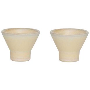 OYOY Yuka Eierdopje Set Van 2 Butter