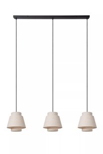 Lucide Tribute 3L - hanglamp - 120 x 25 x 150 cm - beige