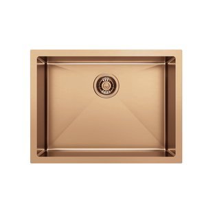 Inbouw Wastafel Sapho Zenith 60x45 cm RVS Koper PVD