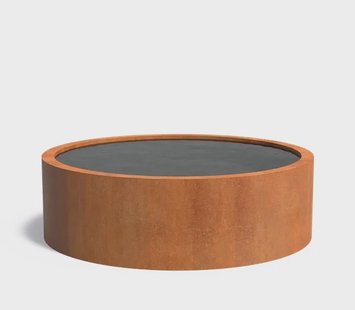 Cortenstaal vijverbak 200x60cm.