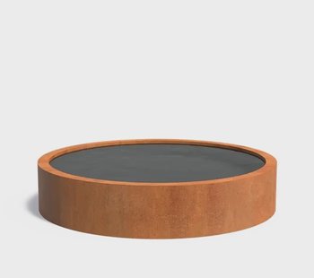 Cortenstaal vijverbak 200x40cm.