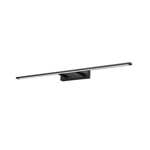 Nova Luce Livia - wandverlichting - 96 x 14 x 6 cm - 30W LED incl. - IP44 - zwart