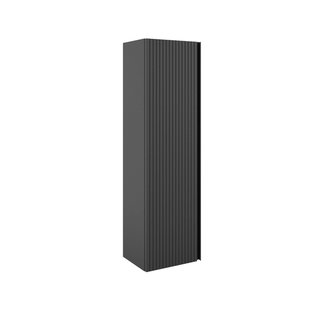 Saniclass Prime Blend Hoge Kast - 120x34.5x27.5cm - 1 deur - mat antraciet - MDF ARES_HIGH_CABINET_Grey