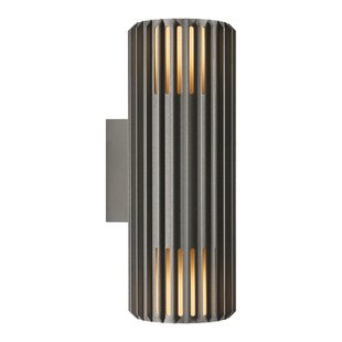 Nordlux Aludra N - buiten wandverlichting - 12,4 x 33,7 x 17,4 cm - IP54 - antraciet