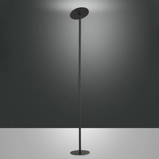Fabas Luce Regina LED vloerlamp, zwart, CCT, dimbaar, hoogte 180 cm