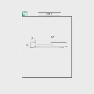 Fabas Luce LED wandlamp Banny, antraciet, breedte 31cm, Up- & Downlight