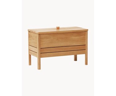 Zitbank A Line van eikenhout met opbergruimte