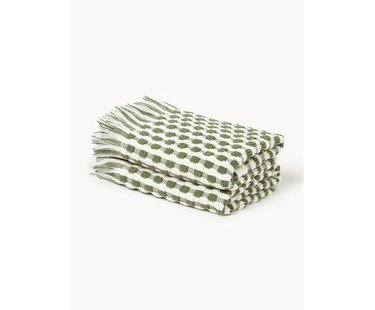 Handdoek Juniper met hoog-laag structuur, in verschillende formaten