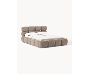 Gestoffeerd bed Tayla van teddy boucl&eacute;