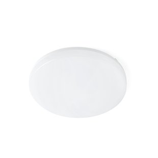 Faro Zon - plafondverlichting - Ø 28 x 5 cm - 18W dimbare LED incl. - IP54 - mat wit