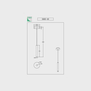 Fabas Luce Hanglamp Prado, 1-lamp, zwart, dimbaar