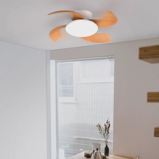 Mantra Iluminación LED plafondventilator Aloha hout DC-motor stil Ø 90 cm CCT