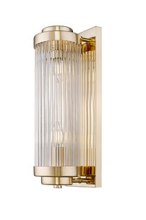 Zumaline Sergio - wandverlichting - 40 x 13 x 15 cm - glanzend messing