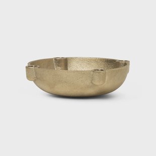 Ferm Living Bowl adventskandelaar messing Brass