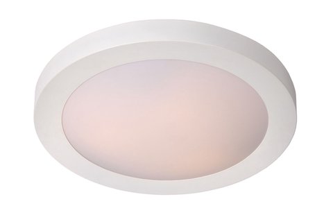 Lucide Fresh - plafondverlichting - Ø 27 x 9 cm - IP44 - wit
