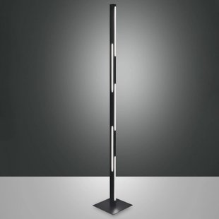 Fabas Luce LED vloerlamp Ling, zwart, hoogte 165 cm, dimbaar, metaal