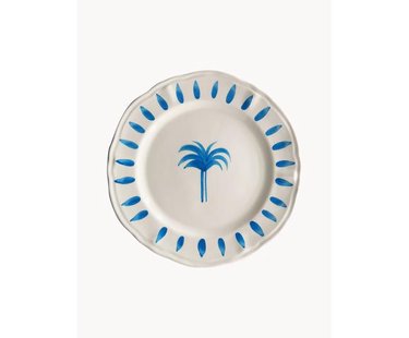 Handbeschilderde dinerborden The Palms