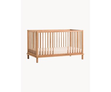 Eikenhouten babybedje Latitude met uitbouw tot ledikant, 70 x 140 cm