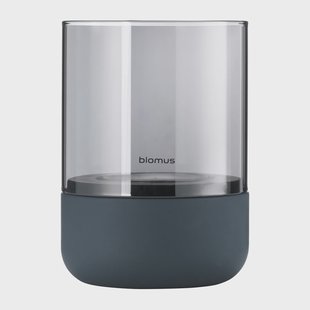 blomus Calma waxinelichtjeshouder Ø10 cm Steel grey