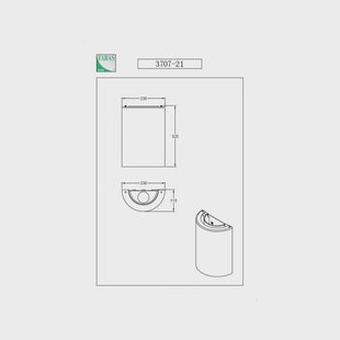 Fabas Luce Wandlamp Maribel, wit/transparant, glas, acryl