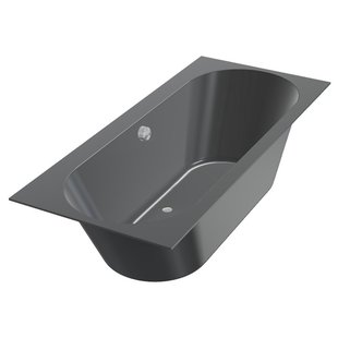 Ligbad Beterbad Xenz Madeira 180x80 cm Inclusief Badpoten Ebony