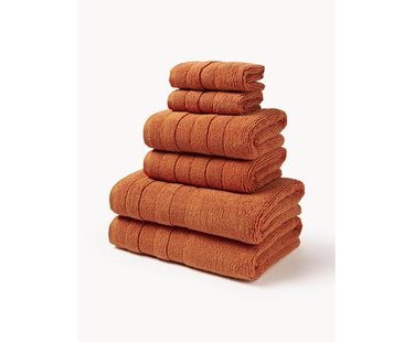 Handdoekenset Luxe met gestreepte rand, in verschillende setgroottes